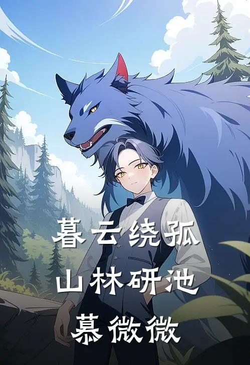 暮云绕孤山林研池慕微微