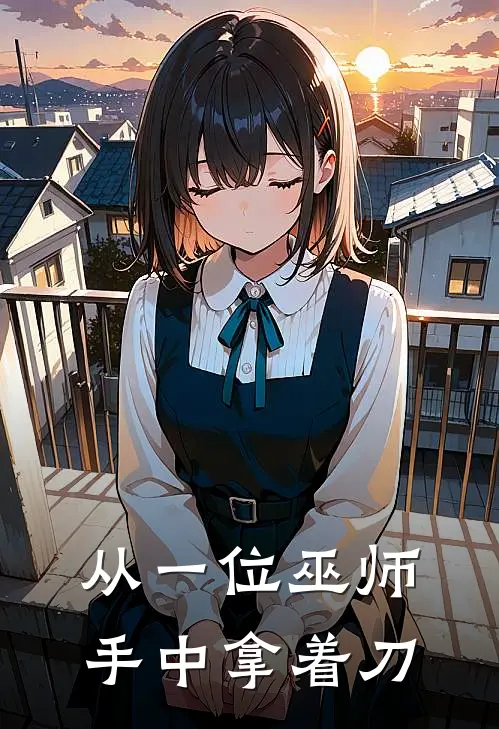 从一位巫师手中拿着刀