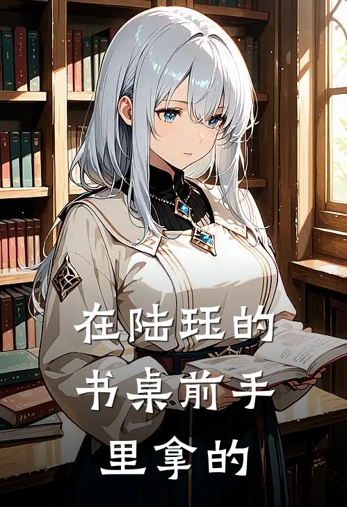 在陆珏的书桌前手里拿的