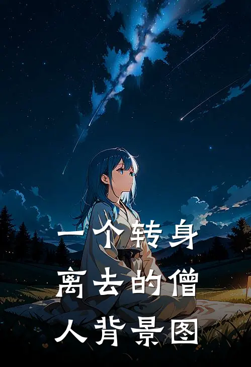 一个转身离去的僧人背景图