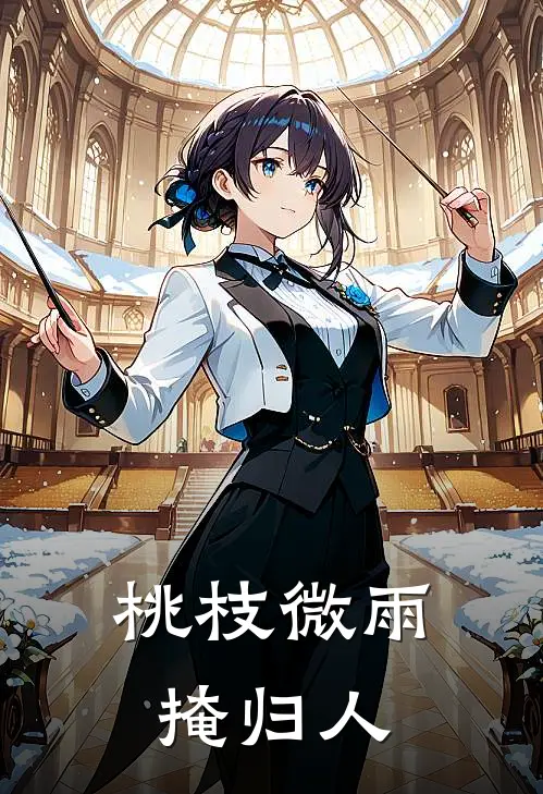 桃枝微雨掩归人